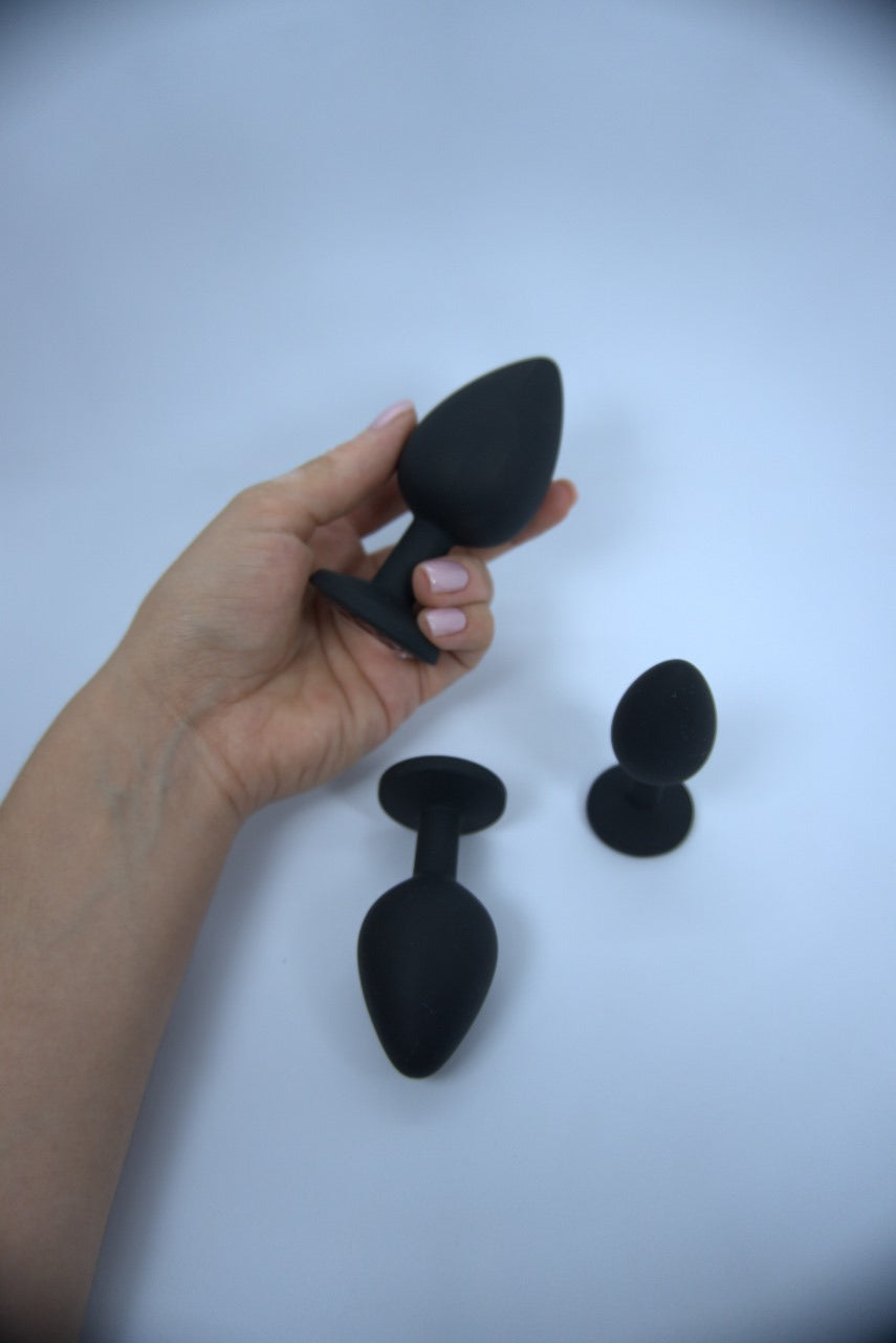 Set butt plugs de silicon